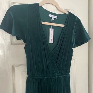 Baltic Born Green Velvet Dress